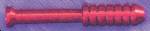 BAT11   Compact Red Anodized One Hitter Bat  